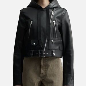 JW ANDERSON Black Hooded Outerwear